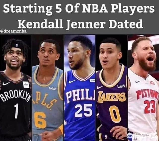 肯达尔詹娜否认与5个NBA球星约会，她表示是5选2，那她是跟哪两人约会过呢？